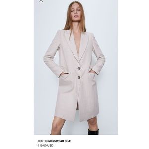 Zara Linen Oversized Coat / Sweater